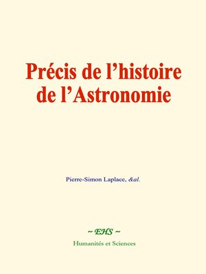 cover image of Précis de l'histoire de l'astronomie